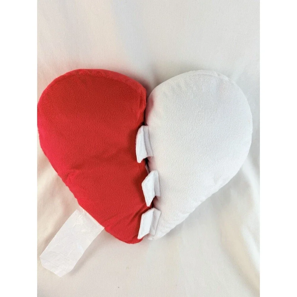 Valentine Heart Pattern Beanie Hat Red White Love Hearts Unisex Winter Cap